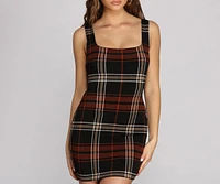 Precious Plaid Mini Dress