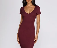 Casual Vibes Knit Midi Dress