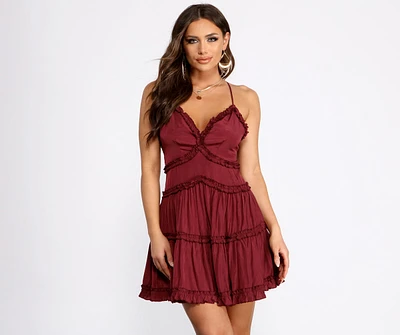 Ruffle Ride Skater Dress