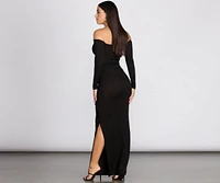 Knits An Essential Off Shoulder Maxi Dress