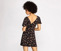 Flirty Florals Mini Dress