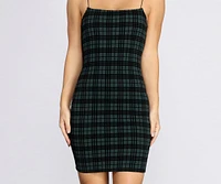 She's A Plaid Girl Mini Dress