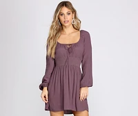 Simply Chic A-Line Smocked Dress