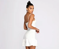 Main Girl Ruffled Mini Dress