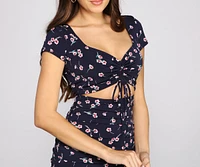 Total Sweetheart Floral Mini Dress