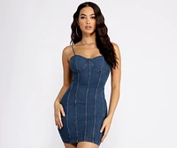 Babe Denim Mini Dress