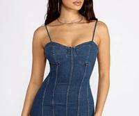 Babe Denim Mini Dress