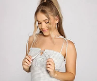 Girl-Next-Door Gingham Mini Dress