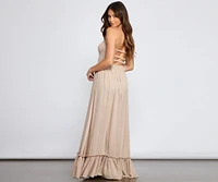 Go With The Flow Smocked Maxi Dress