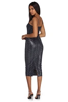 Snake Bite Midi Dress