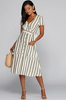 The Midi Linen Dress