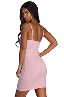 Straight To It Mini Dress