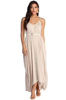 Casual Cutie Linen Maxi Dress