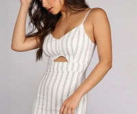 Stripe It Right Midi Dress