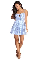 Sassy Stripes Skater Dress