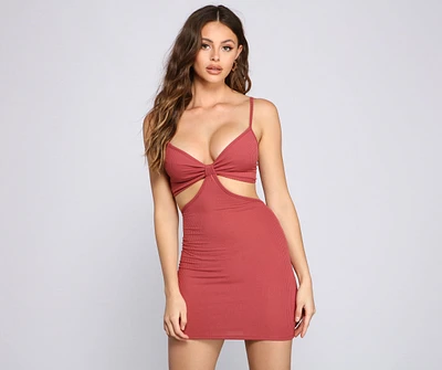 Absolute Bombshell Cutout Mini Dress