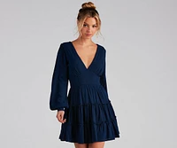 Flirty And Flowy Woven Mini Dress