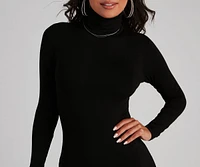 Back To Basics Turtleneck Mini Dress