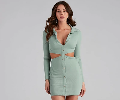 Prepped For Anything Cutout Mini Dress