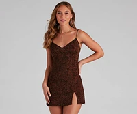 Prowlin' Leopard Mini Slip Dress