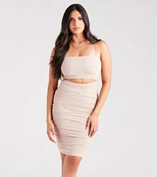 Simply Sultry Cutout Bodycon Midi Dress