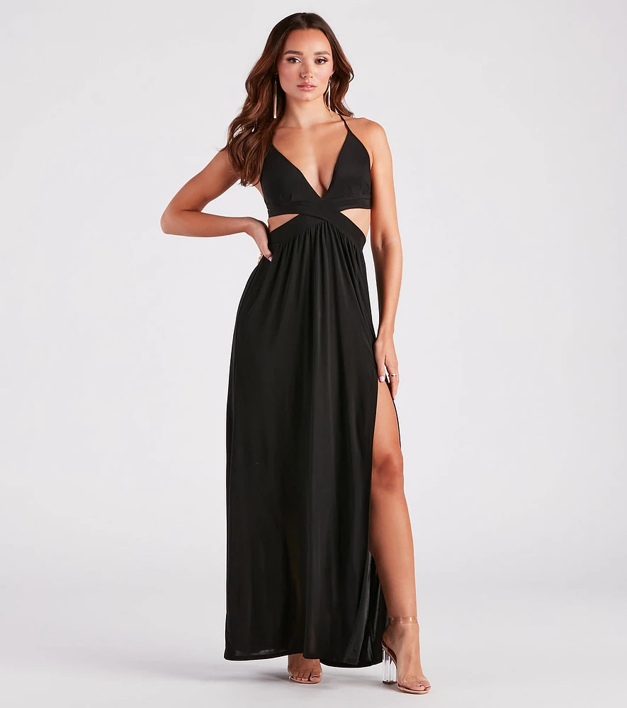 Pretty Paradise Strappy Cutout Maxi Dress