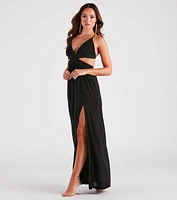 Pretty Paradise Strappy Cutout Maxi Dress