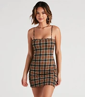 Cargo Without Plaid Short Dress