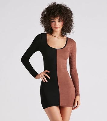 Seasonal Surprise Color Block Dress