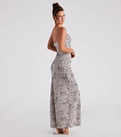 Fiercely Stylish Leopard Print Maxi Dress