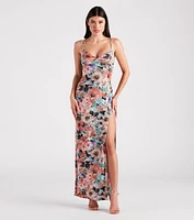 Paint Me Floral V-Neck Maxi Dress