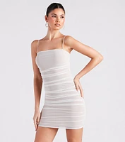 Bold Impressions Ruched Mini Dress