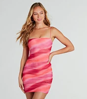 Daydream Tie-Dye Bodycon Mini Dress