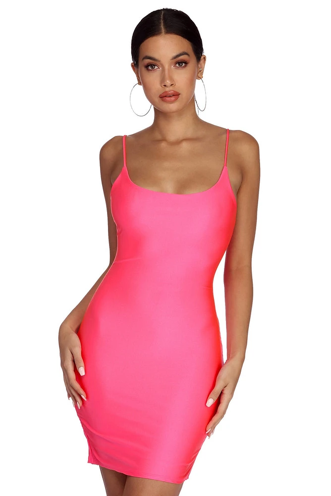 Curves Ahead Neon Mini Dress