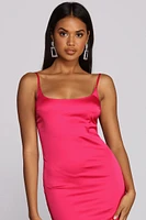 Sassy Satin Mini Dress