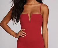 Straight To The Point Mini Dress