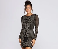 Embellished Beauty Mini Dress