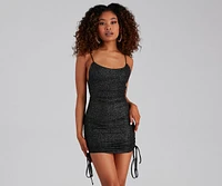 Ready To Glow Glitter Mini Dress