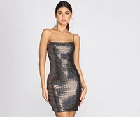 Glitz And Glimmer Sequin Mini Dress