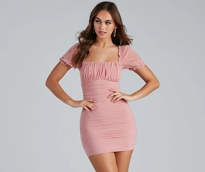 Romance Ruffles Mini Dress