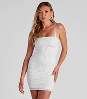 Sweet Angel Heat Stone Mini Dress