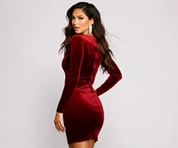 Velvet Vixen Long Sleeve Mini Dress