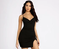 Bold Bombshell Mini Dress