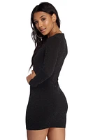 Starry Skies Knit Mini Dress