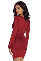 Ruched With Style Mini Dress