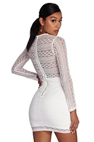 Dream Of Lace Mini Dress