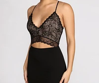 Sultry Lace Mini Dress