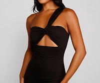 Cutout The Drama One Shoulder Bodycon