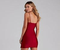 Impress The Best Square Neck Mini Dress