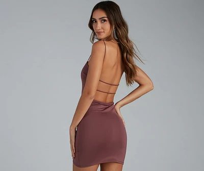 Be Mine Open Back Mini Dress